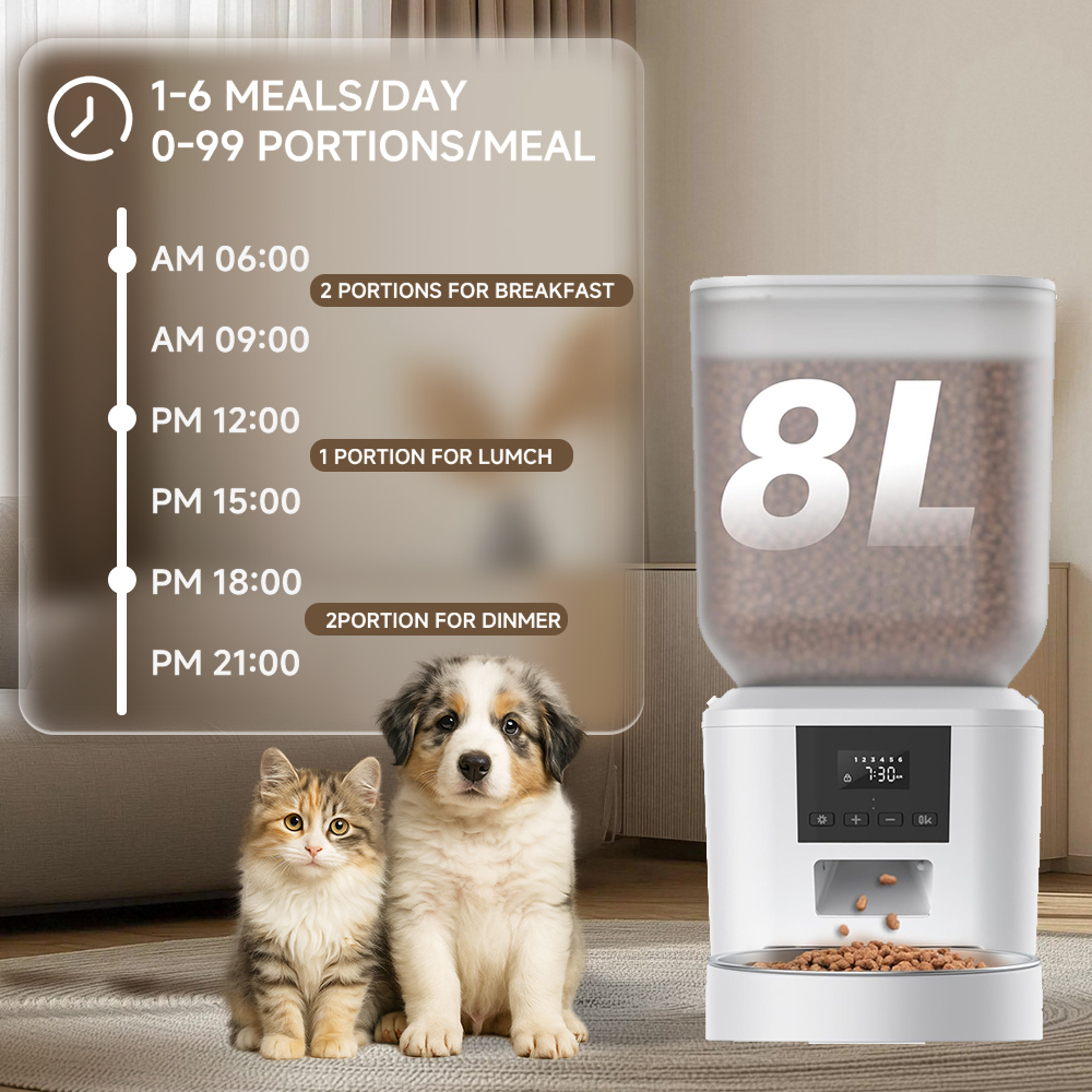8L Automatic Cat Feeder With 1 - Kitchen Appliances Video ulasan dan harga
