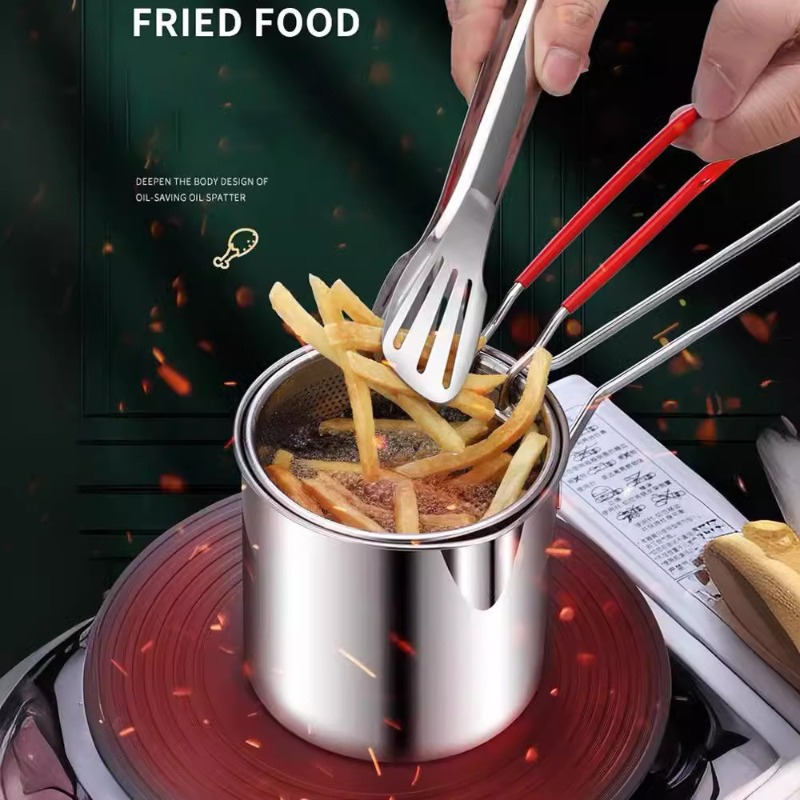 304 Stainless Steel Deep Fryer - Induction Cooker ulasan dan harga