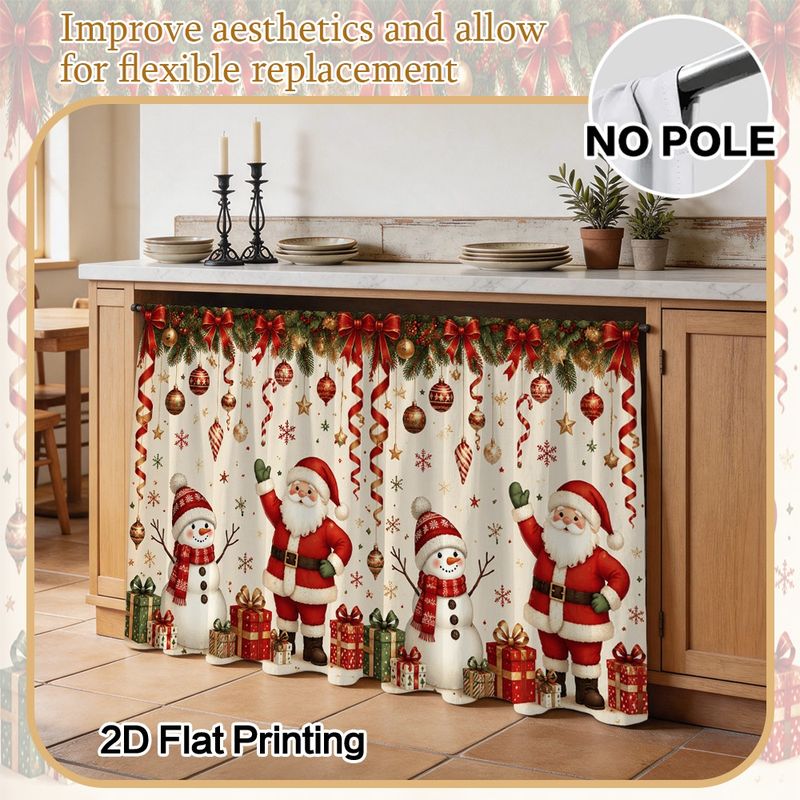 VIKAMA Cabinet Curtain Christm - Kitchen Appliances Cabinet ulasan dan harga