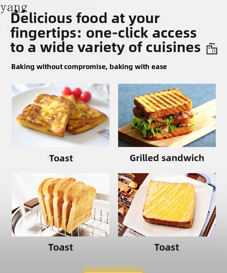 YJQ commercial four-piece toas - Toaster ulasan dan harga